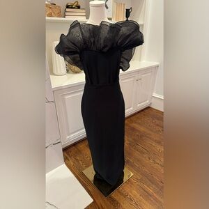 Karen Millen Black strapless dress size S.